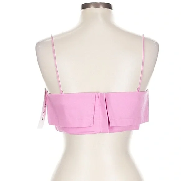 Lovers & Friends Lorelei Bra Top in Pink Crop Women’s Large - Picture 3 of 7